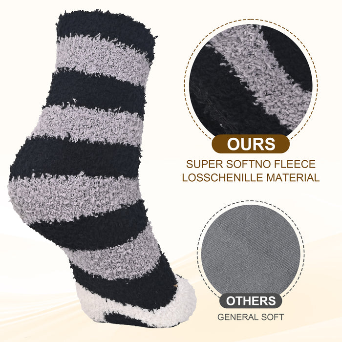 Heating Women Fuzzy Socks Cute Cat Thick Warm Sleeping Postpartum Socks