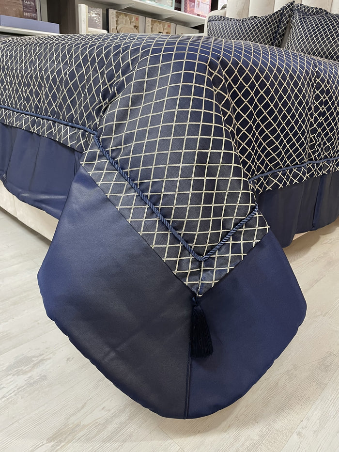 IPEKCE Ipekce Diva Bedspreiset 4 Delig Blauw