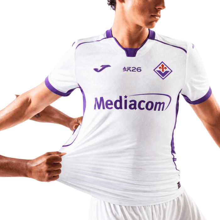 Joma Mens Fiorentina Away Jersey 26/27 (White) | SoccerWearhouse