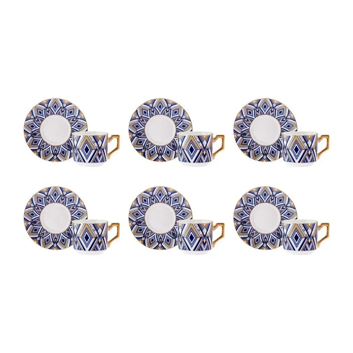 KARACA Karaca Bergama Espressoset 12 Delig | 6 Persoons
