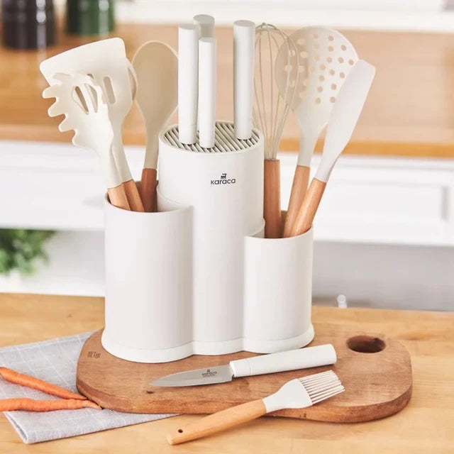karaca Karaca Burby Creme 14-delig Messenset