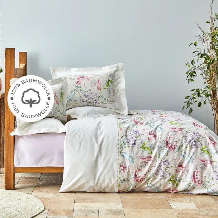 KARACA Karaca Home Melosa Rosa 100% Katoen Dekbedovertrekset
