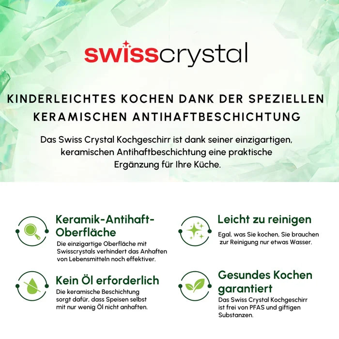 karaca Karaca Swiss Crystal amandelcrème Kookpan 14 cm