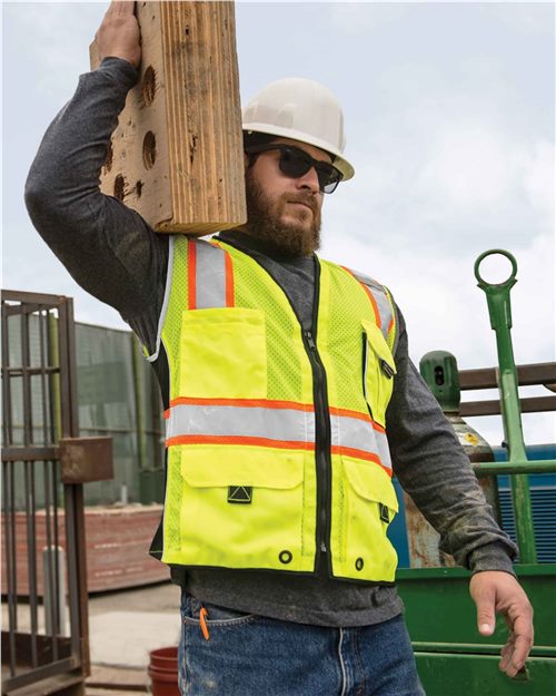 Kishigo Unisex Premium Black Series Heavy-Duty Vest