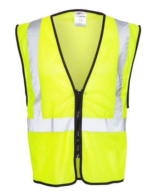 Kishigo Unisex Zippered Mesh Economy Class 2 Vest