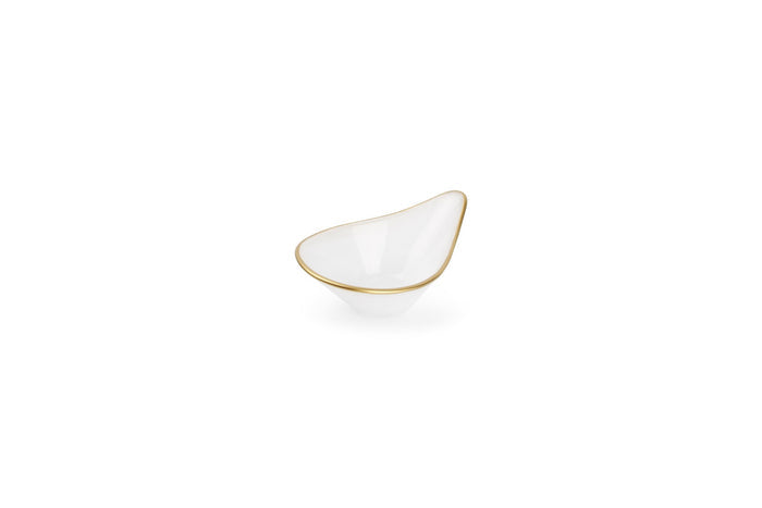 S|P Collection Kom 12xH5cm glas wit Glint