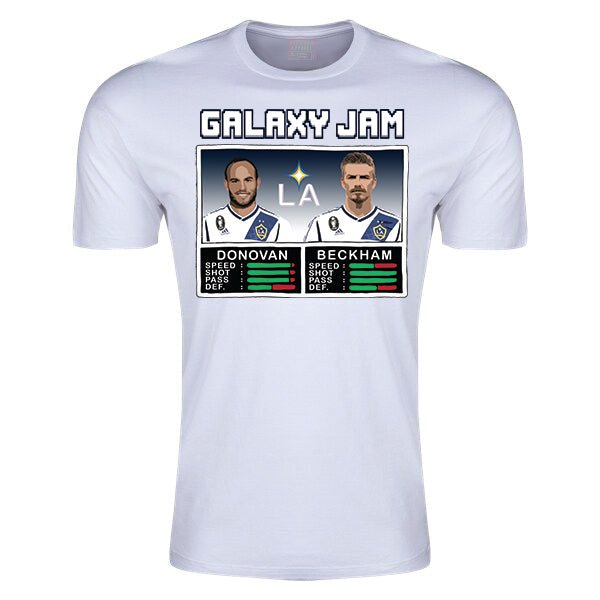 LA Galaxy Jam - Donovan and Beckham Retro T-Shirt | SoccerWearhouse