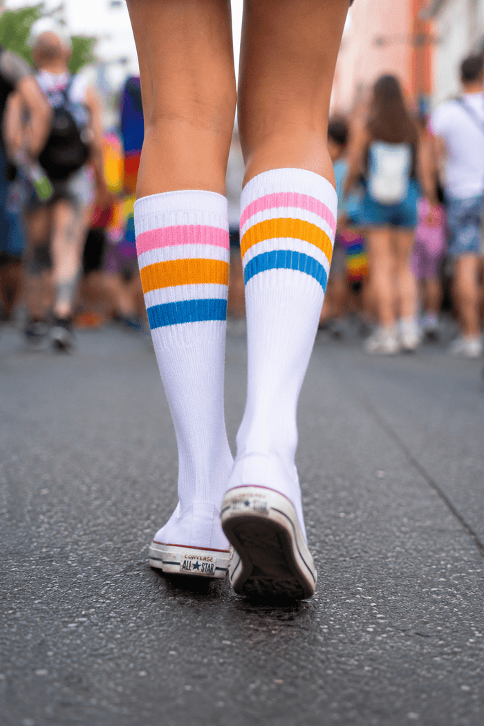 Limitless Pansexual Under the Knee Tube Socks by Pride Socks