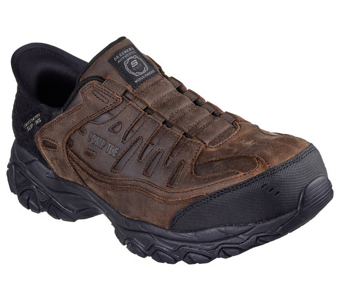 Men's Skechers Holdredge Ryker Slip-ins Comp Toe Work Shoe