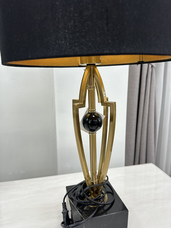 Liman Home Decor - Liman Online Milano Tafellamp Metaal Goud Marmer Voet