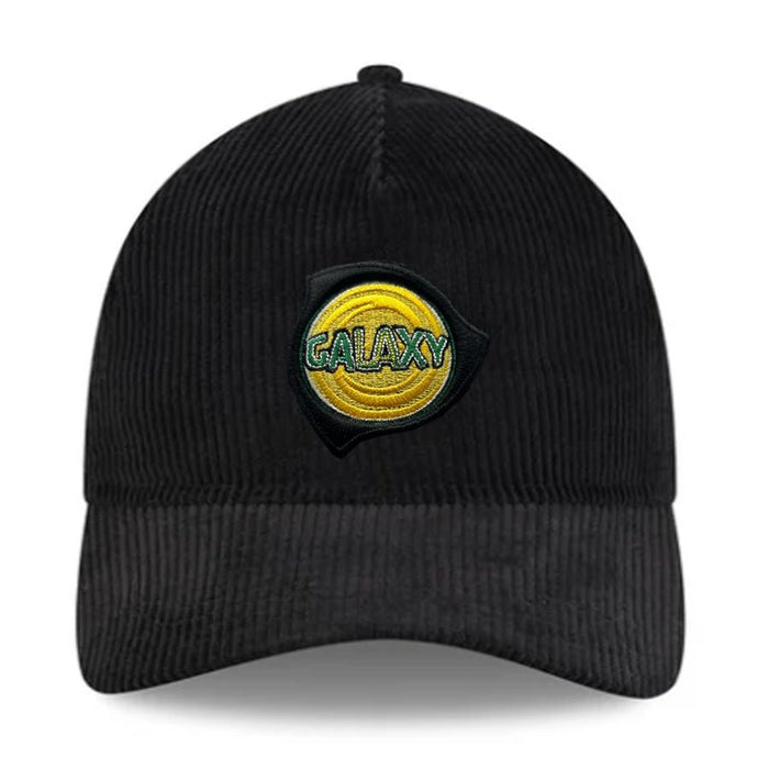 New Era LA Los Angeles Galaxy 9Twenty Adjustable Corduroy Retro Hat (Black) | SoccerWearhouse