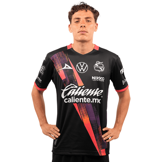 Pirma Men's Puebla Away Jersey 25/26 (Black/White) | SoccerWearhouse