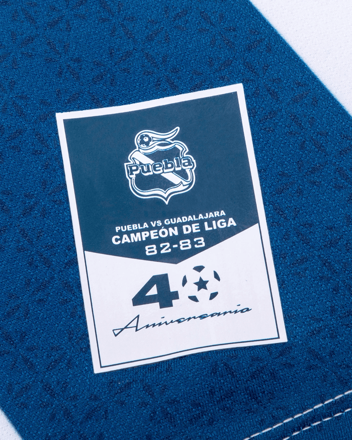 Pirma Puebla Home Jersey 23/24 (White/Blue) | SoccerWearhouse