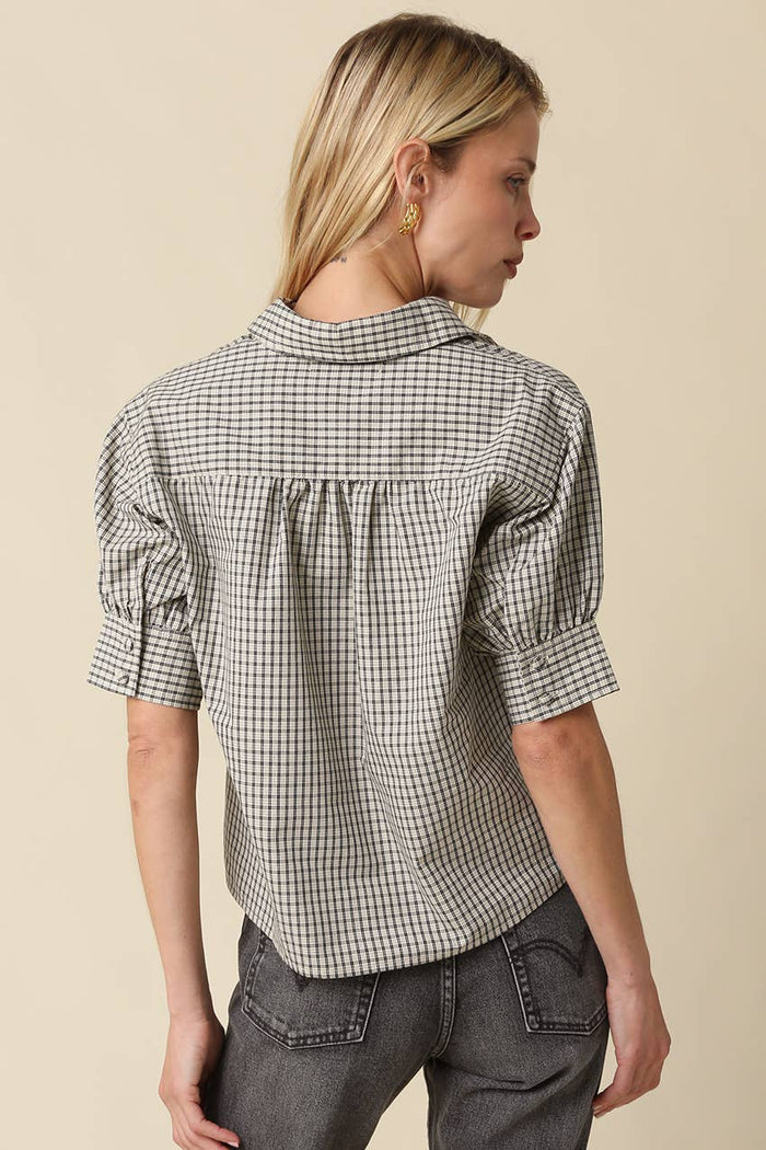 Plaid Blouse