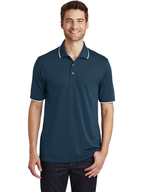 Port Authority Dry Zone UV Micro-Mesh Tipped Polo