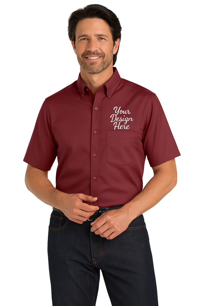 Port Authority Short Sleeve SuperPro React Twill Shirt