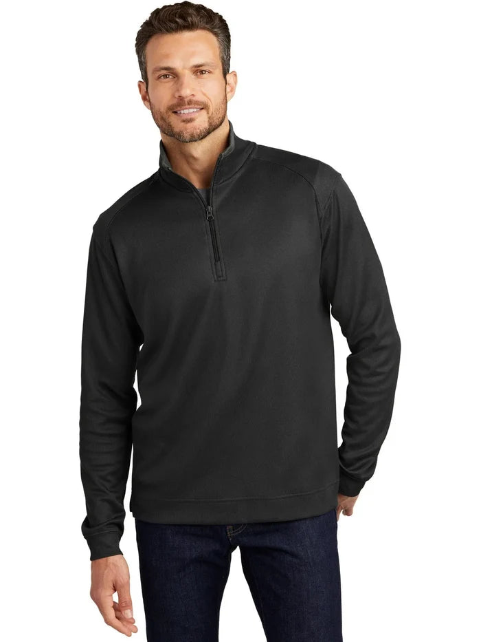 Port Authority Vertical Texture 1/4-Zip Pullover