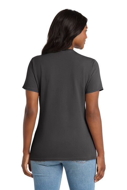 Port & Co Women's Core Cotton V-Neck Tee