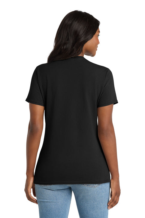 Port & Co Women's Core Cotton V-Neck Tee