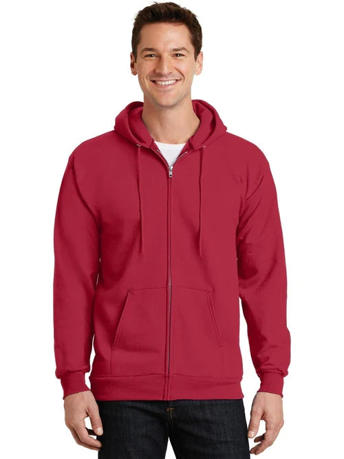 Port & Company Essential Fleece Full-Zip Hooded Sweatshirt