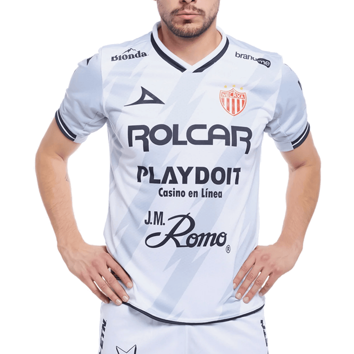 Prima Necaxa Away Jersey 24/25 (White/Grey) | SoccerWearhouse