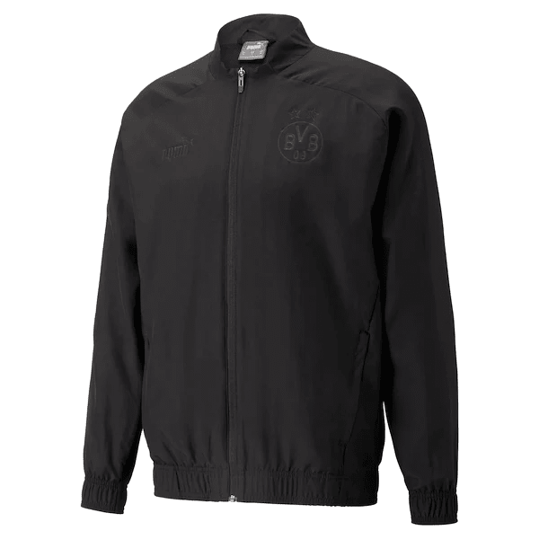 Puma Borussia Dortmund Prematch Jacket 22/23 (Puma Black) | SoccerWearhouse