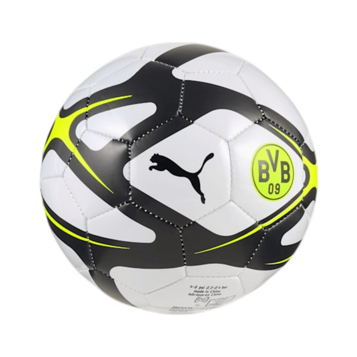 Puma BVB Culture Mini Soccer Ball (Silver Mist/Puma Black) | SoccerWearhouse
