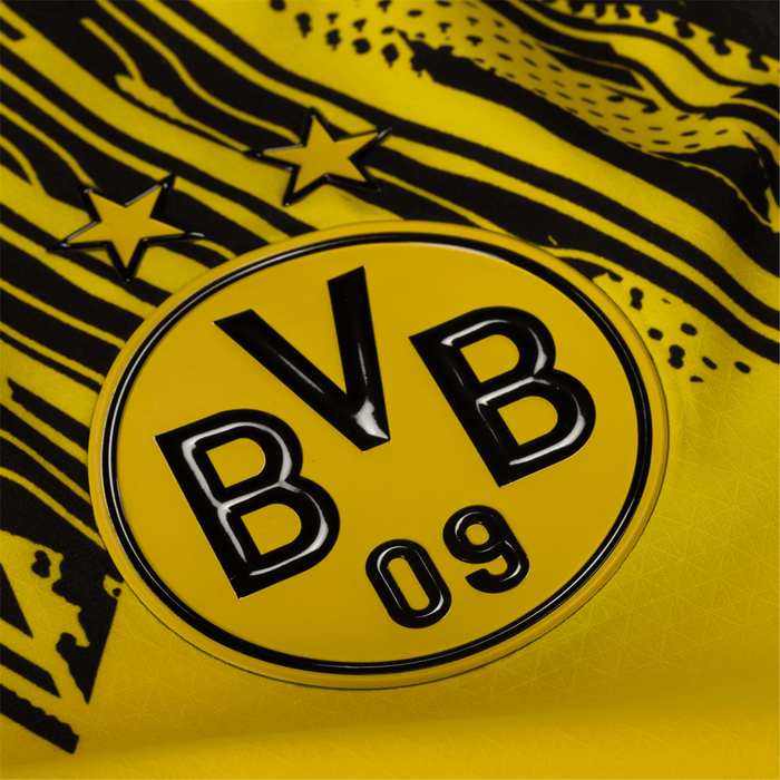 Puma BVB Dortmund Authentic Emre Can Home Jersey w/ Bundesliga Patch 25/26 (Faster Yellow/Puma Black) | SoccerWearhouse