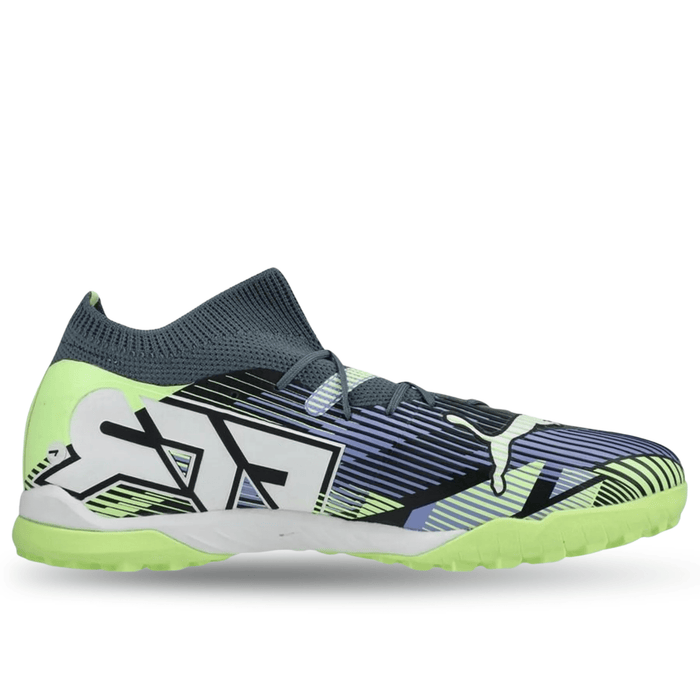 Puma Future 7 Match Turf Soccer Shoes (Gray Skies/Fizzy Apple) | SoccerWearhouse