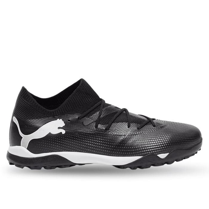 Puma Future 7 Match Turf Soccer Shoes (Puma Black/Puma White) | SoccerWearhouse