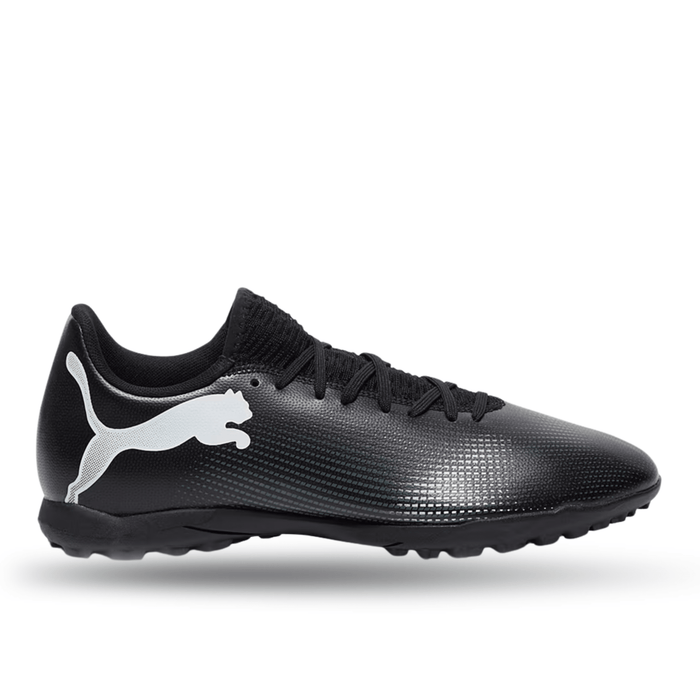 Puma Future 7 Play Turf Soccer Shoes (Puma Black/Puma White) | SoccerWearhouse