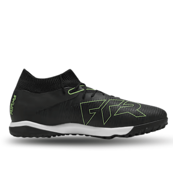 Puma Future 8 Match Turf Soccer Shoes (Black/Fizzy Light/Green) | SoccerWearhouse
