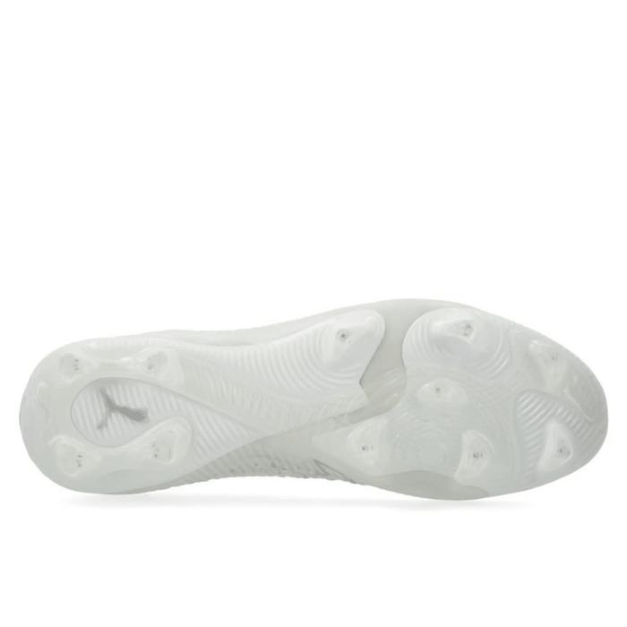 Puma Future 8 Ultimate FG Soccer Cleats (Puma White/Matte Silver) | SoccerWearhouse
