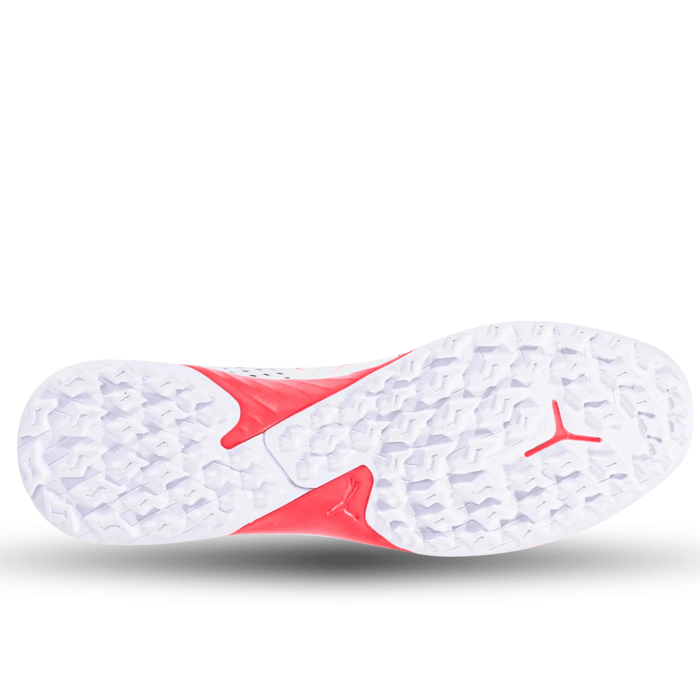 Puma Future Match TT Turf Soccer Shoes (White/Puma Black/Fire Orchid) | SoccerWearhouse