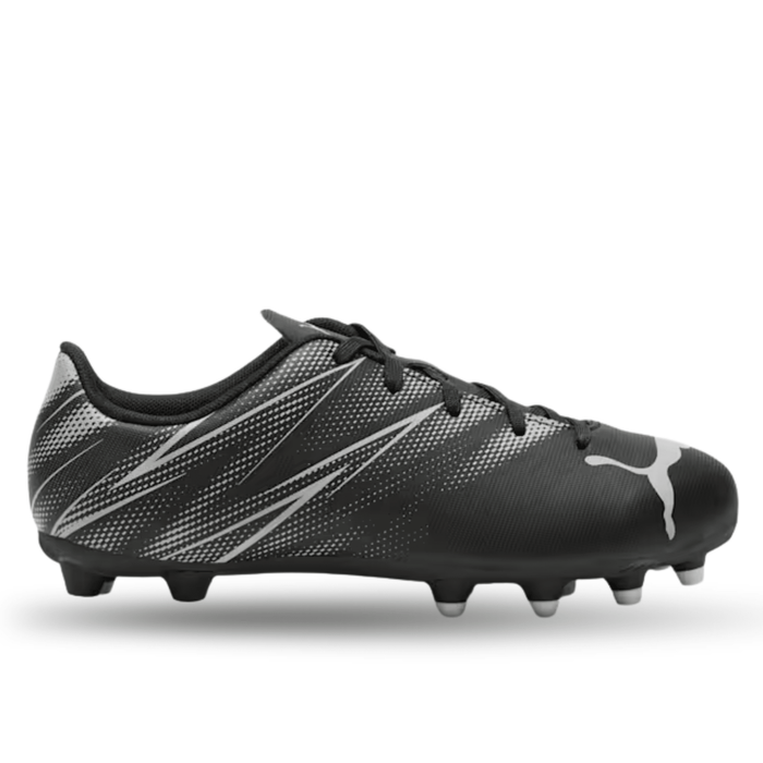 Puma Youth Jr. Attacanto FG/AG Soccer Cleats (Puma Black/Silver Mist) | SoccerWearhouse