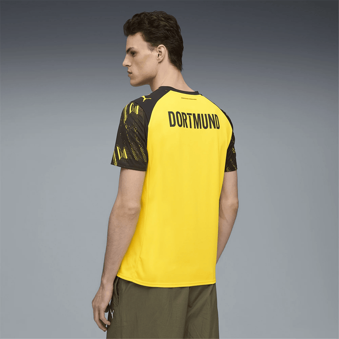 Puma BVB Dortmund Emre Can Home Jersey w/ Bundesliga Patch 25/26 (Faster Yellow/Black) | SoccerWearhouse