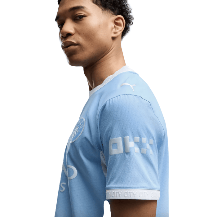 Puma Mens Manchester City Authentic Home Jersey 26/27 (Team Light Blue/Icey Blue) | SoccerWearhouse