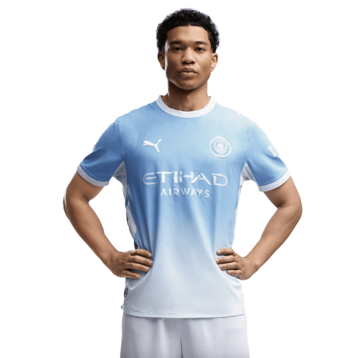 Puma Mens Manchester City Authentic Home Jersey 26/27 (Team Light Blue/Icey Blue) | SoccerWearhouse