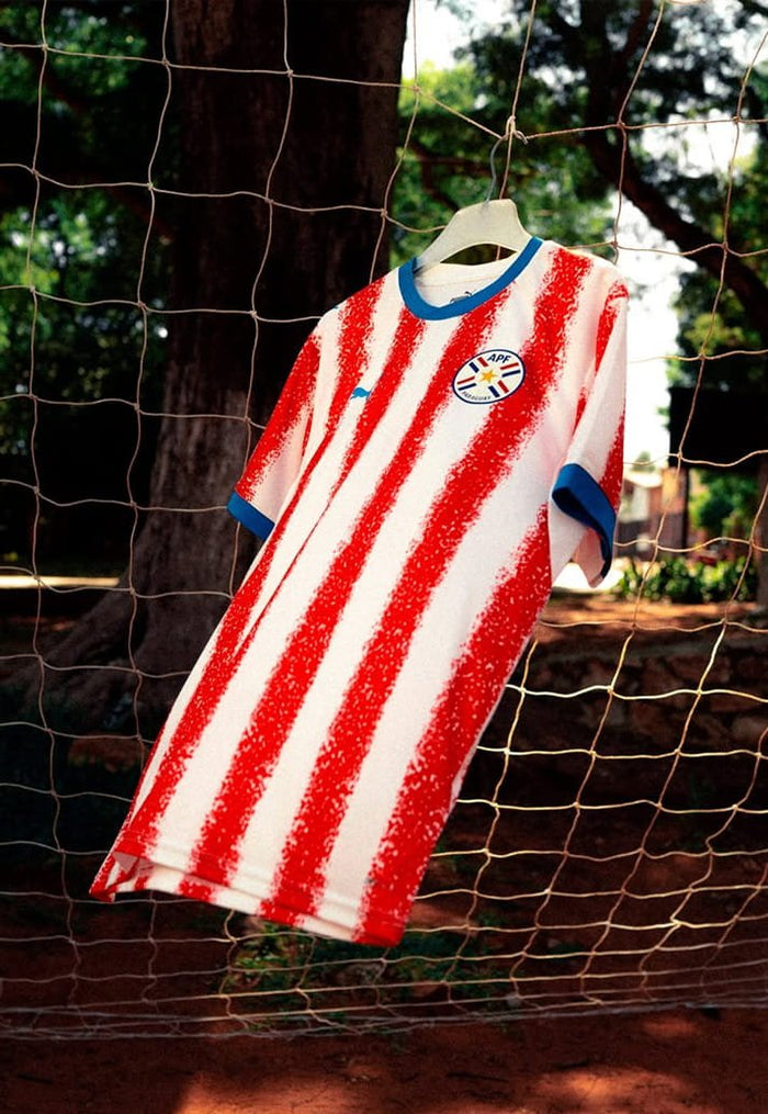 Puma Mens Paraguay Home Stadium Jersey 2026 (Puma Red/White) | SoccerWearhouse