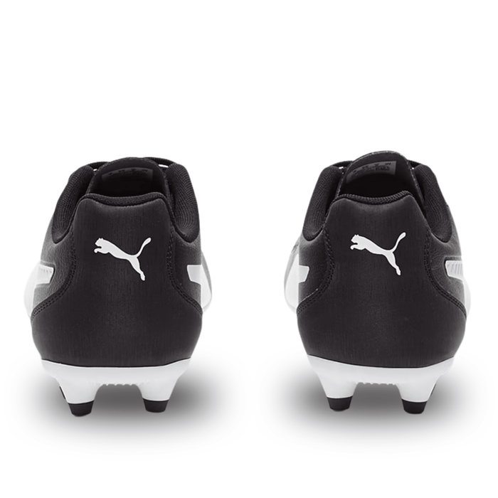 Puma Monarch II FG/AG Soccer Cleats (Puma Black/White) | SoccerWearhouse