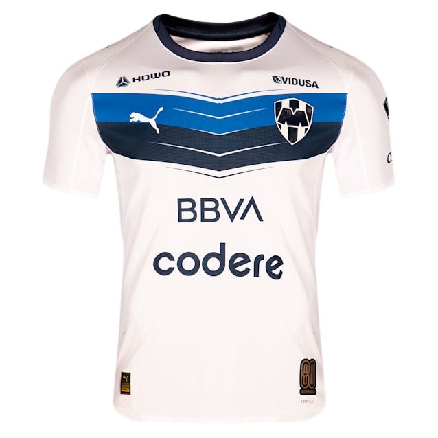 PUMA Monterrey 25/26 Soccer Away Jersey (Puma White) | SoccerWearhouse