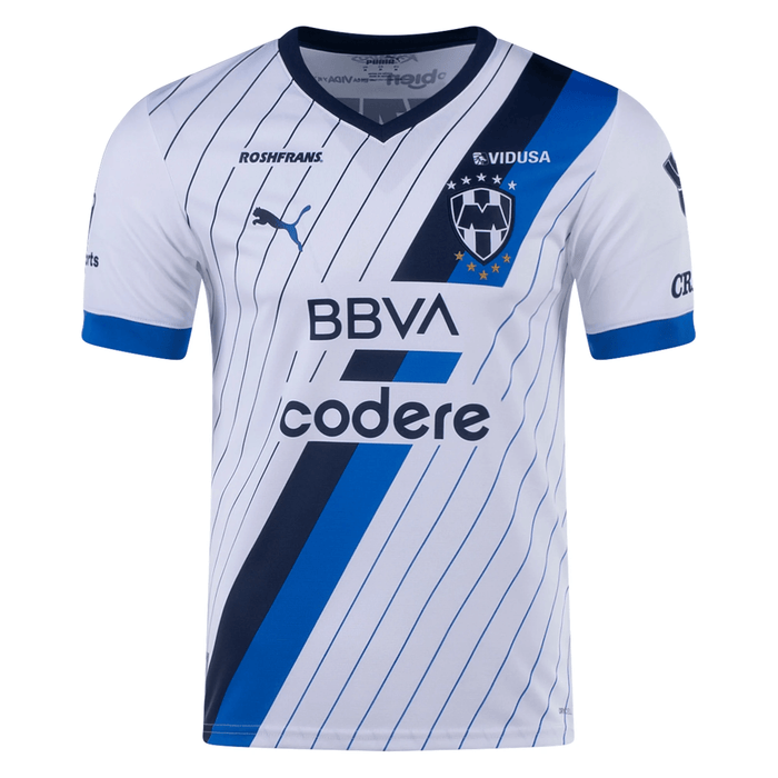 Puma Monterrey Authentic Away Jersey 23/24 (Puma White) | SoccerWearhouse