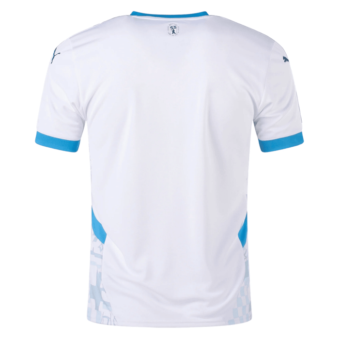 Puma Olympique Marseille Home Jersey 24/25 (Puma White/Bleu Azur) | SoccerWearhouse