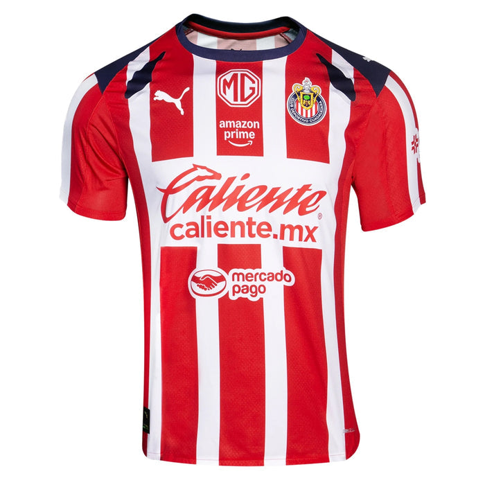 Puma Raúl Martínez Men's Chivas De Guadalajara Home Jersey 25/26 (Puma Red/White) | SoccerWearhouse