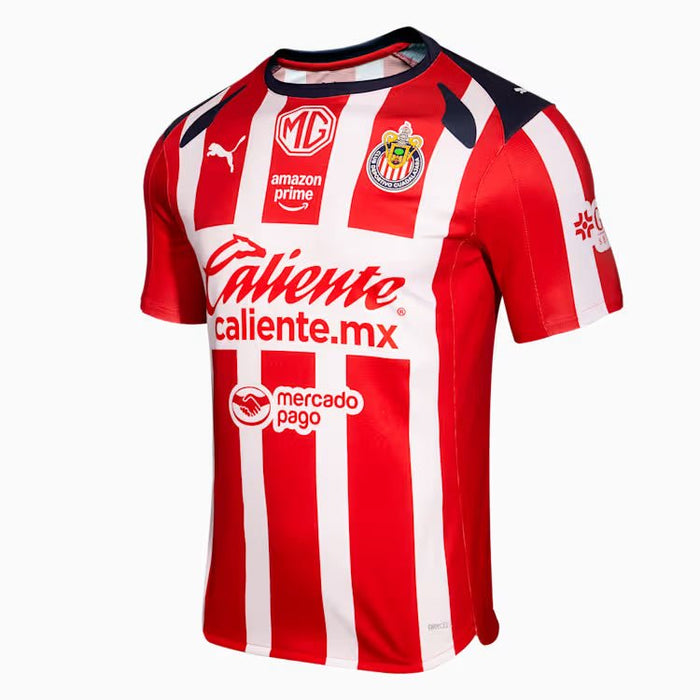 Puma Raúl Martínez Men's Chivas De Guadalajara Home Jersey 25/26 (Puma Red/White) | SoccerWearhouse