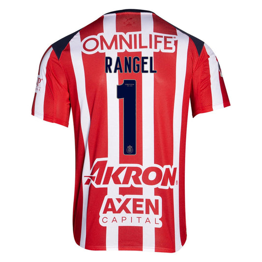 Puma Raul Rangel Men's Chivas De Guadalajara Home Jersey 25/26 (Puma Red/White) | SoccerWearhouse