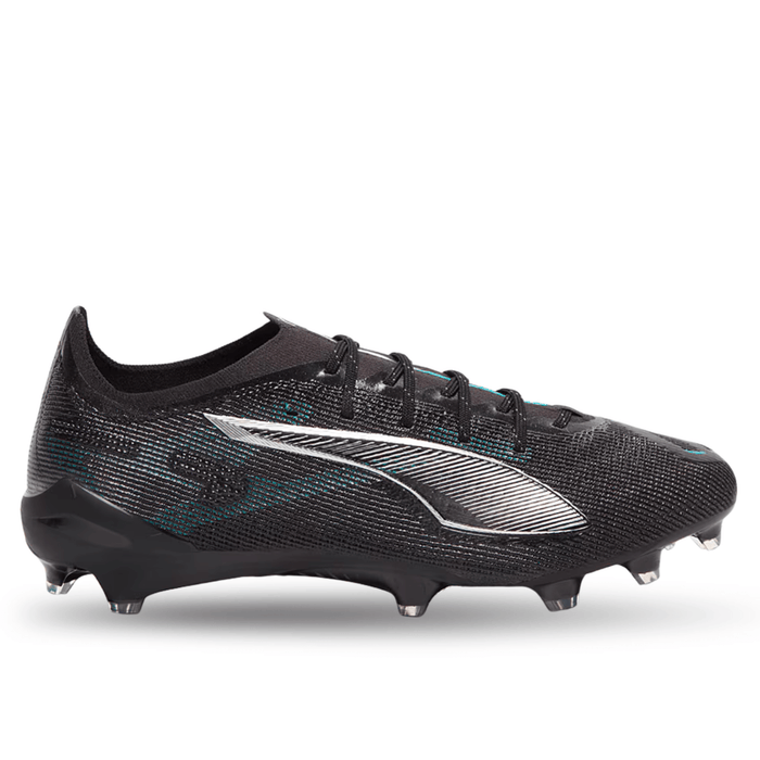 Puma Ultra 5 Ultimate FG Soccer Cleats (Black/Silver/Bright Royal) | SoccerWearhouse