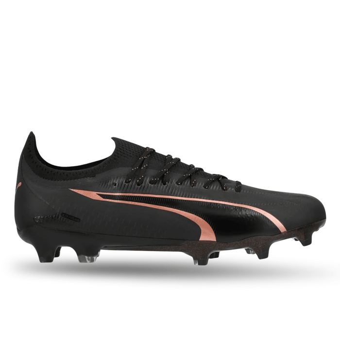 Puma Ultra Ultimate FG/AG Soccer Cleats (Puma Black/Copper Rose) | SoccerWearhouse
