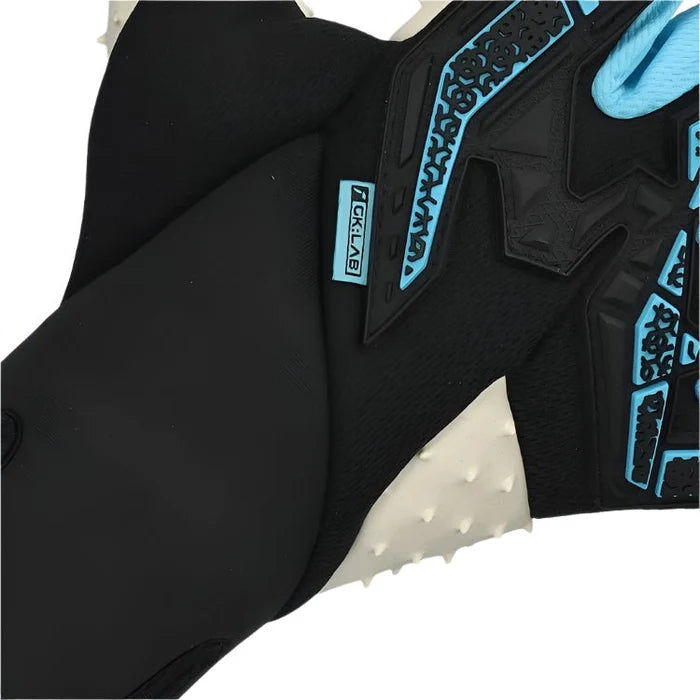 Reusch Attrakt Freegel Speedbump Strapless Goalkeeper Gloves (Black/Bachelor Button) | SoccerWearhouse