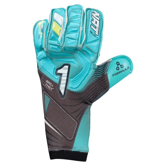 Rinat NKAM Pro Goalkeeper Gloves (Aqua Green) | SoccerWearhouse